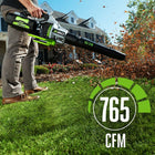 EGO POWER+ 56-volt 765-CFM 200-MPH Battery Handheld Leaf Blower 5.0 Ah Battery Included Charger Included