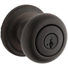 Kwikset Signature Series Juno Venetian Bronze Exterior Keyed Entry Door Knob ft. SmartKey Security