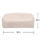 Style Selections Tan Polyester Patio Furniture Cover For Sofa