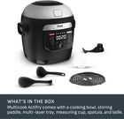 T-fal Multicook Actifry, Multicooker & Air Fryer with Automatic Stirring Paddle, 6 L / 6.3 Qt., Chrome