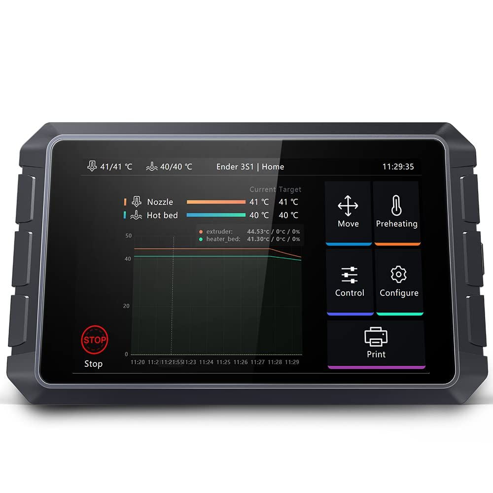 Creality Sonic Pad Klipper, 7 Inch Touch Screen 3D Printer Accessories Smart Pad Based on Klipper Firmware with Higher Printing Speed for Ender 3 V3 SE/Ender 3 Max Neo/Ender 3 V2/Ender 3 S1 3D Printer