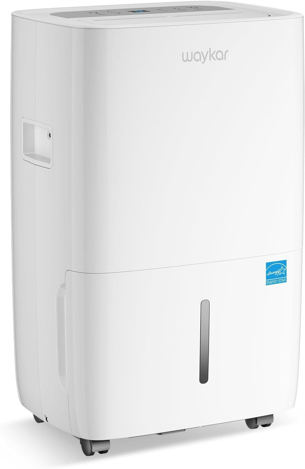Waykar 80 Pints Energy Star Dehumidifier in Basements and Large Rooms with Drain Hose, Spaces up to 5000 Sq. Ft at Home, in Basements and Large Rooms with Drain Hose