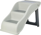 TRIXIE 3 Step Pet Stairs, Lightweight and Collapsible, Easy to Store, Non-Slip Treads, Gray