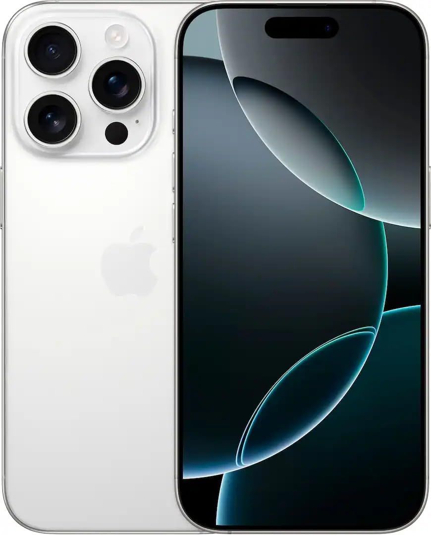 Apple iPhone 16 Pro, US Version, 256GB, White Titanium - Unlocked (Renewed)