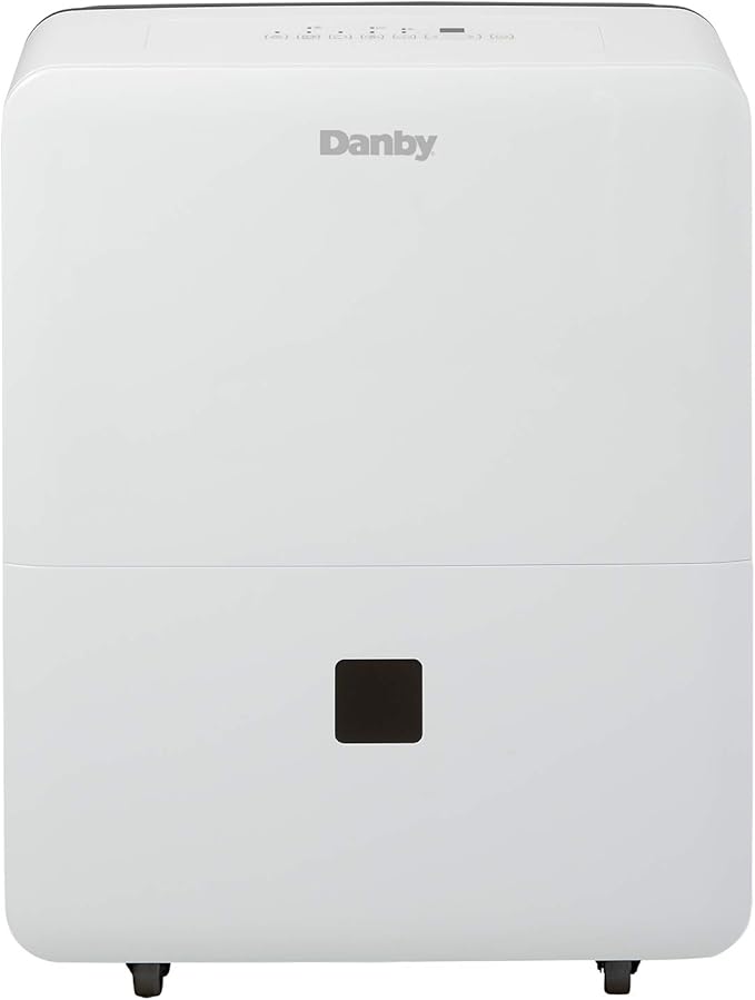 Danby DDR020BJWDB-ME 22 Pint 1,500 Sq. Ft. Energy Star Dehumidifier with Direct Drain, Smart Dehumidify and Reusable Filter, Auto Restart and Programmable Timer