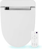 VOVO VB-4100SR Round Bidet Toilet Seat, Warm Water, LED Light, Heated Seat, White, Deodorizer, Dryer, Stainless Steel Nozzle, Made in Korea, 3 Year Warranty