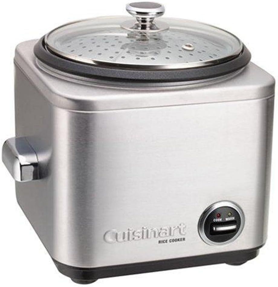 Cuisinart Rice Cooker, 4-Cup, Cook & Warm, Dishwasher-safe Removable Parts (CRC-400C)