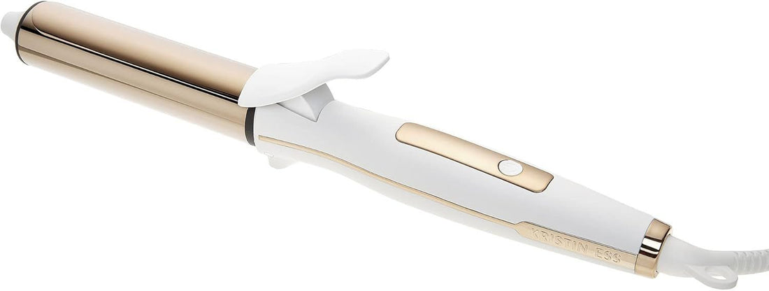 Kristin Ess Hair 1 1/4 Titanium Curling Iron for Beach Waves + Curls for Medium and Long Hair, Smoothing + Frizz Control, Dual Voltage, Auto Shut-Off