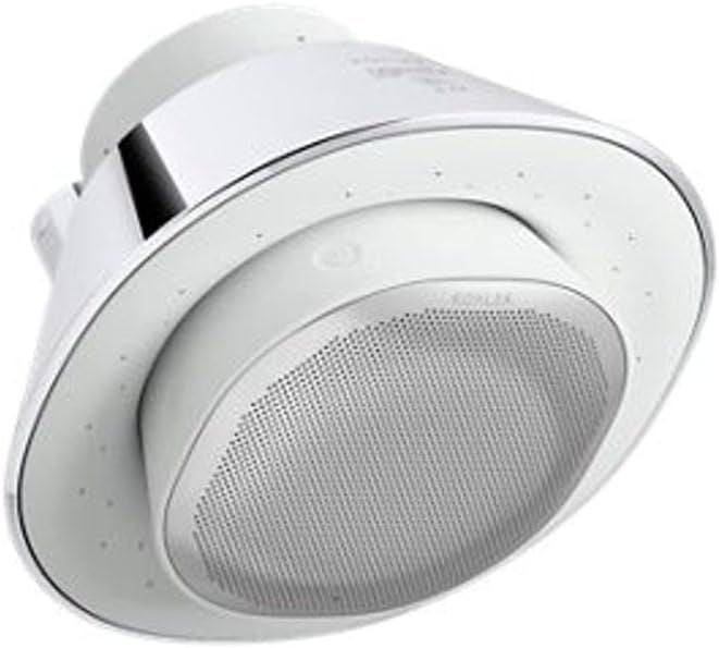 KOHLER Showerhead, Moxie, Smart Showerhead, Speaker Showerhead, Connected, 2.5 GPM, K-28238-NKA-CP, Polished Chrome
