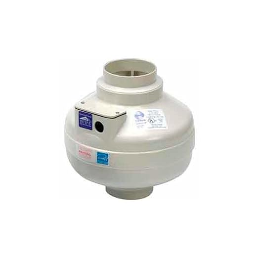 Fantech-FR140 Inline Centrifugal Duct Fans, Molded Housing, 6, 227CFM