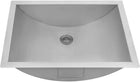 Ruvati 16 x 11 inch 16 Gauge Stainless Steel Bathroom Sink - Rectangular Bathroom Sink with Brushed Finish hides scratches, Easy-to-Clean Undermount Sinks - RVH6107