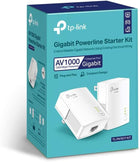 TP-Link Powerline Ethernet Adapter Starter Kit (TL-PA7017 KIT) - AV1000 Gigabit Port, Plug&Play, Ethernet Over Power, Nano Size, Ideal for Smart TV, Online Gaming, Wired Connection Only
