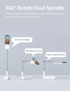 Viozon Extendable Selfie Stand 360° Rotatable Mobile Phone Holder Rechargeable Wireless Foldable LED Light with 7 Brightness for Live Streaming / YouTube/Tikto/Video Recording