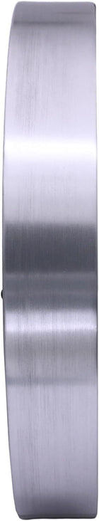 Seiko Shelby Non Ticking Wall Clock, Silver, 13 Inch