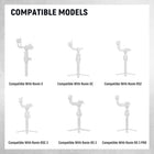 NEEWER Dual Handgrip Compatible with DJI RS5 RS4 RS4 Pro RS3 RS3 Pro RS2 RSC2 Ronin S SC Gimbal, Dual Handle Kit with 2 Mini NATO Rails, Quick Release NATO Clamps, 1/4\ & 3/8\ Threads, GA006