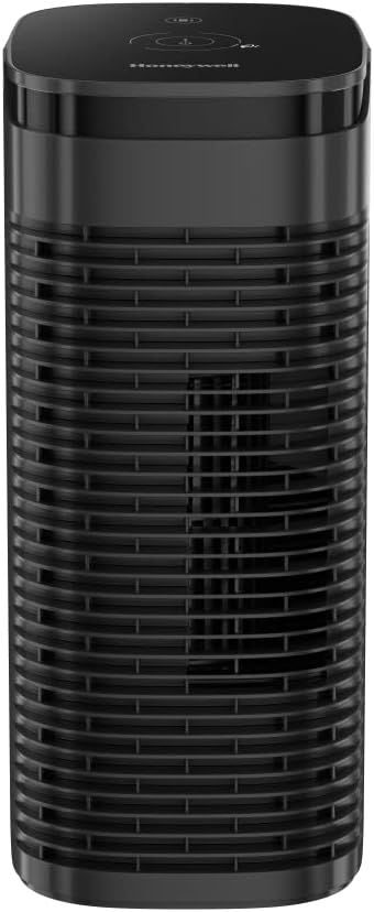 Honeywell HPA075BC True HEPA Air Purifier Medium Room (100 Sq Ft),Allergen Remover, HEPA Filter,Capture 99.97% of Wildfire/Smoke,Dust,Pollen,Pet Dander,Reduce 99.9% Virus,Bacteria,Black