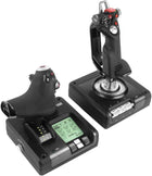 Logitech G X52 Professional HOTAS Flight Control System, Black, 37.08 x 26.67 x 23.88 cm