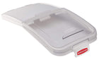 Rubbermaid Commercial Products ProSave Lid with 4-Ounce Scoop 29-inch Length Clear for Kitchen Ingredient/Seed/Grain/Animal Feed Storage and Organization