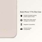 Beats iPhone 17 Pro Max Case with MagSafe & Camera Control, Matte Finish, Microfibre Lining – Lime Stone