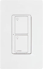 Lutron Caséta Smart Home Switch with Wall Plate, Works with Alexa, Apple HomeKit, and Google Assistant (Smart Hub Required) | 5A, for Ceiling and Exhaust Fans, LED Bulbs, Incandescent and Halogen | PDW-5ANS-WH-A | White