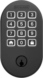 Schlage Arrive Smart Wi‑Fi Deadbolt Lock with Keypad, Keyless Entry Front Door Lock, App Control, Alexa and Google Home Compatible, Matte Black, BE459WB RMN 622