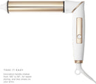 Kristin Ess Hair 1 1/4 Inch Rotating Curling Iron Pivot Wand for Beach Waves - Dual Voltage + Auto Shut Off - Long Barrel Salon Professional Hot Tool Curling Iron - Rotate + Spin to 90 Degrees