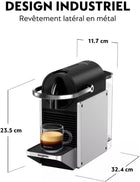 De\'Longhi Nespresso Pixie EN127.S, Fully Automatic Coffee Machine, One-Button Coffee Machine with Multi-Function, Welcome Set Included, Compact Design, 19 Bar Pressure, 1260W, Silver