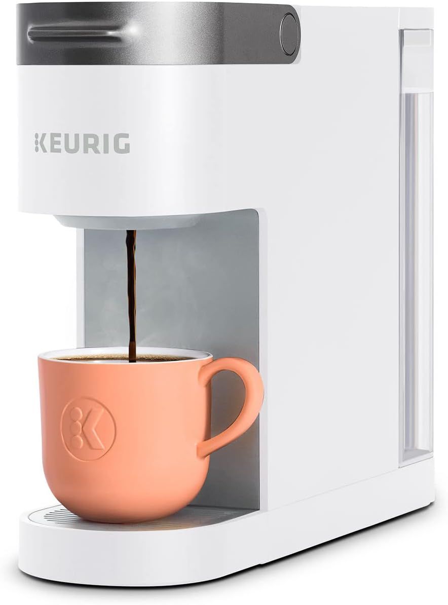 Keurig K-Slim Single Serve K-Cup Pod Coffee Maker, Featuring Simple Push Button Controls And MultiStream Technology, White
