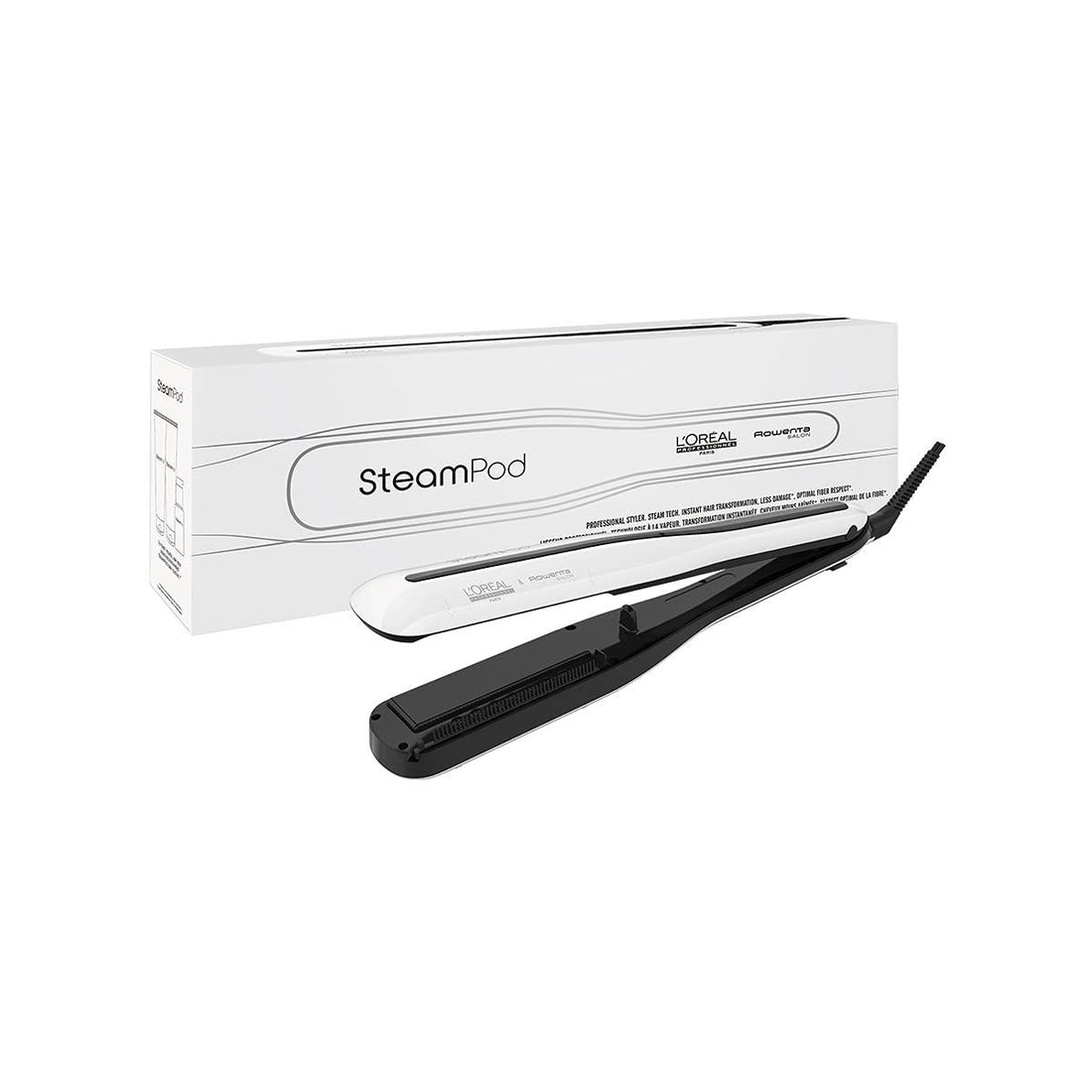 L\'Oréal Professionnel Steam Hair Straightener & Styling Tool, For All Hair Types, Smooths and Repairs, SteamPod 3.0