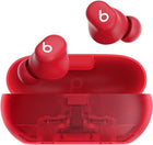 Beats Solo Buds - Wireless Bluetooth Earbuds | 18 Hours of Battery Life | Apple & Android Compatibility | Built-in Microphone - Transparent Red