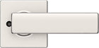 Weiser Satin Nickel Front Door Handle Set, Tavaris Handleset with Reversible Breton Interior Door Handles/Door Lever, Front Door Handles, Deadbolt Lock Not Included, Transitional Home Décor