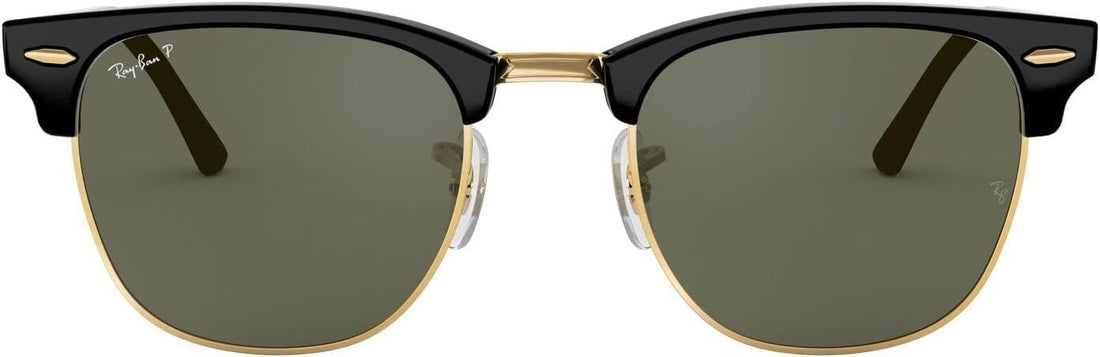 Ray-Ban Men\'s Clubmaster Polarized Square Sunglasses