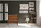 New Spec Monte Rosa 2 Drawer Wood Night Stand in Walnut