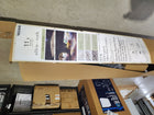 allen + roth 11-ft Aluminum Beige Slide-tilt Cantilever Patio Umbrella with Lights with Base