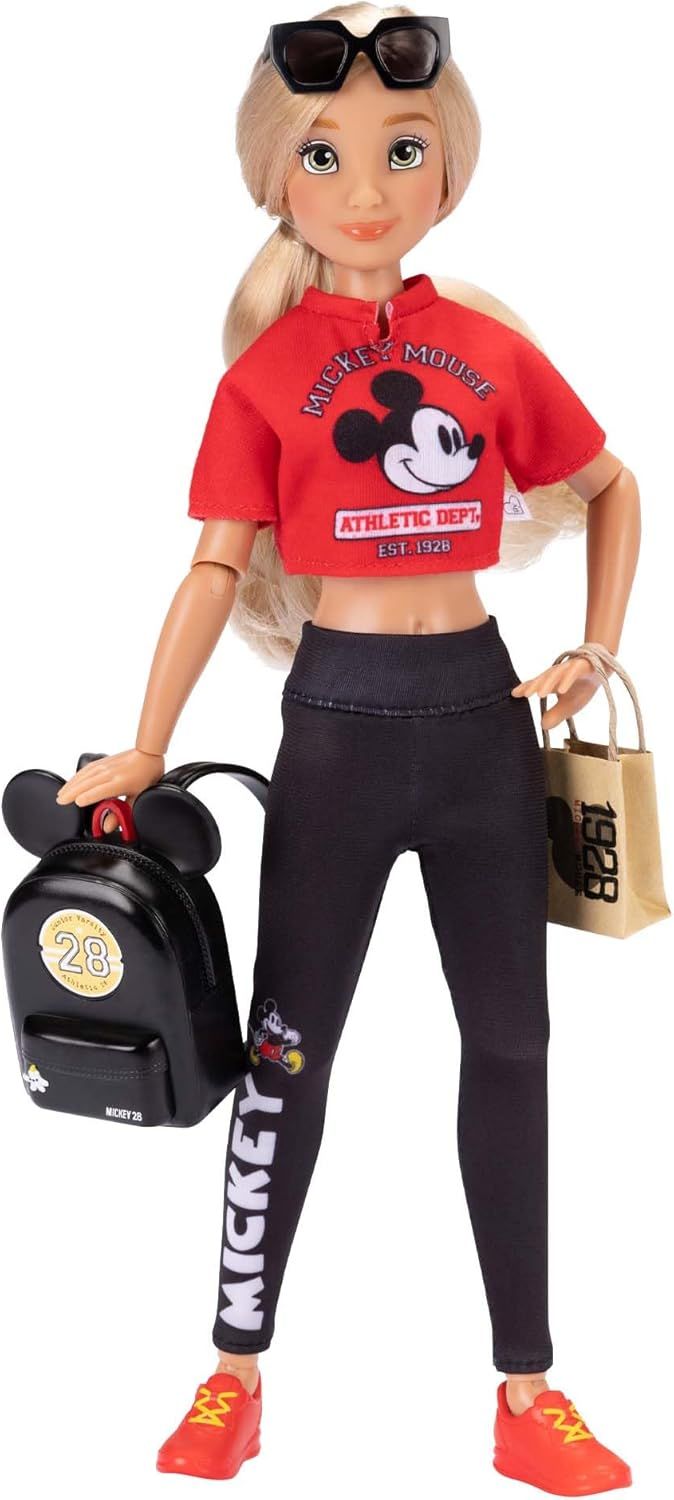 Disney ILY 4EVER Fashion Dolls Inspired by Mickey 11.5 Tall with 13 Points of Articulation, Glittery Mickey Ring Included for You!