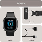 Google Fitbit Versa 4 - Fitness Smartwatch - Black / Graphite | Fitness Smartwatch with Daily Readiness, GPS, 24/7 Heart Rate, 40+ Exercise Modes, Sleep Tracking and More, One Size