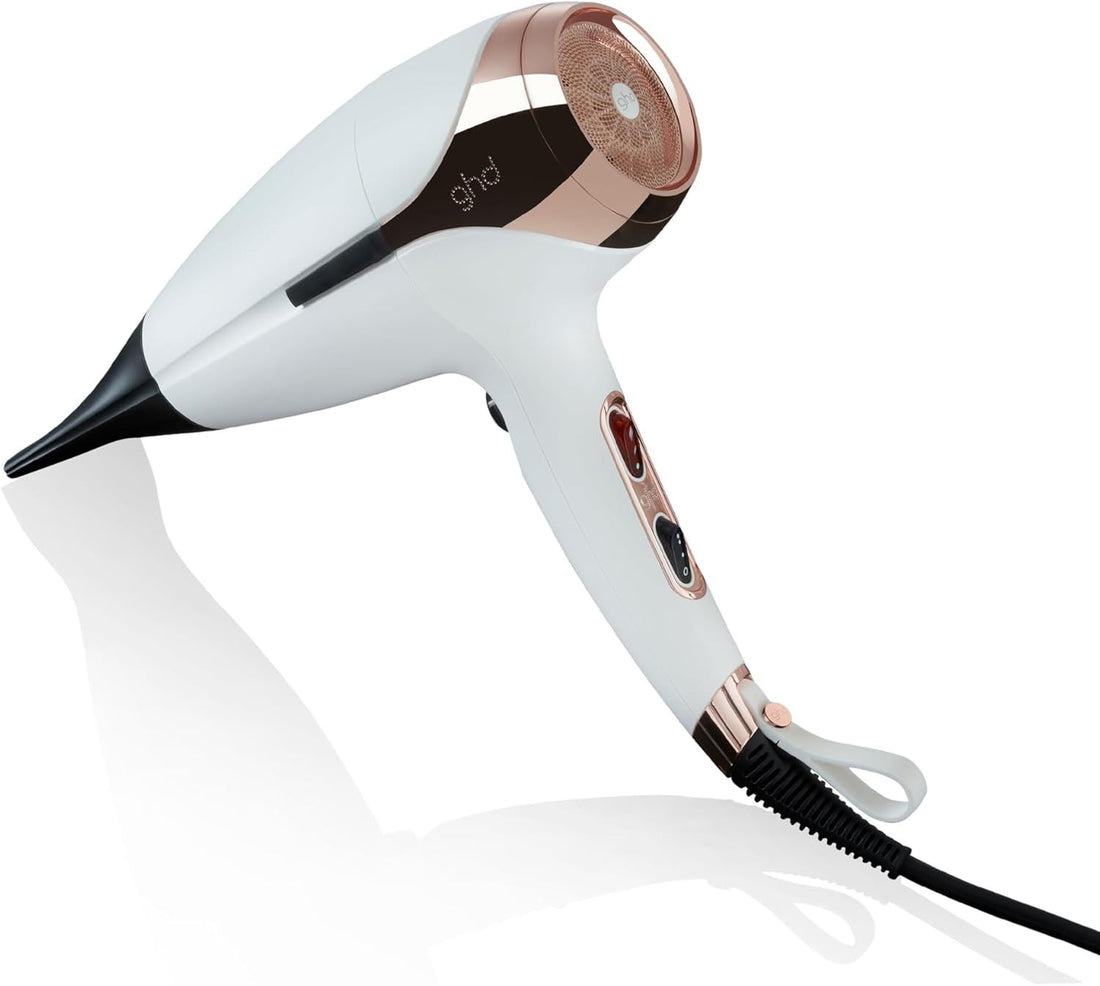 ghd Helios Hair Dryer ― 1875w Professional Blow Dryer, Longer Life + Brushless Motor Lightweight Hair Dryer for Salon-Worthy Blowout ― White