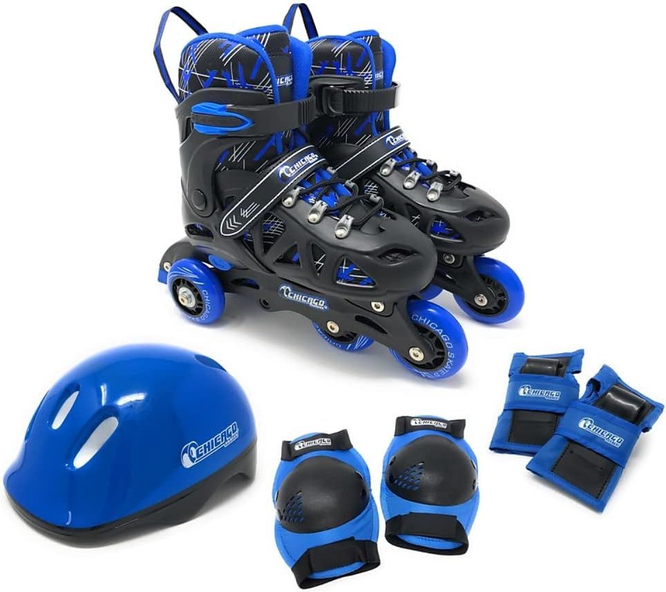 Chicago Skates Inline Training Skate Combo Set MEDIUM 1-4