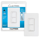 Lutron Caséta Smart Home Switch with Wall Plate, Works with Alexa, Apple HomeKit, and Google Assistant (Smart Hub Required) | 5A, for Ceiling and Exhaust Fans, LED Bulbs, Incandescent and Halogen | PDW-5ANS-WH-A | White