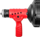 Handheld Drain Auger 25’ Feet/7m Electric Max 300W Cord w/Replaceable Cable Flexible Snake Clog Cleaner Auto-Feed Plumbing for 3/4 to 2 Inch/19-50mm Pipe Kitchen Sink Toilet Tub & Shower w/LED Light