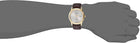 Citizen Mens Corso Eco-Drive Watch 40mm Gold-Tone Stainless Steel Case Brown Leather Strap with Silver-Tone Dial (AW1232-04A)