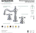 Kingston Brass KS1977AX 8 in. Widespread Bathroom Faucet, Brushed Brass