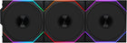 Lian Li UNI Fan TL Wireless 120-Triple Pack-2.4 GHz Wireless Signal ARGB Fan-Infinity Mirror-Daisy-Chain Design-Customizable Lighting Effects-Controller Included & Required - Black (12TL1W3B)