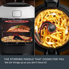 T-fal Multicook Actifry, Multicooker & Air Fryer with Automatic Stirring Paddle, 6 L / 6.3 Qt., Chrome