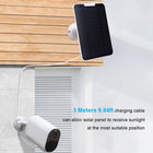 portable solar panel， IP65 Weatherproof Solar Cell Panel 360° Adjustable Wall Mount W/ 9.8ft Micro USB Charging Cable for Arlo Essential Spotlight/XL Spotlight Camera(3pcs)