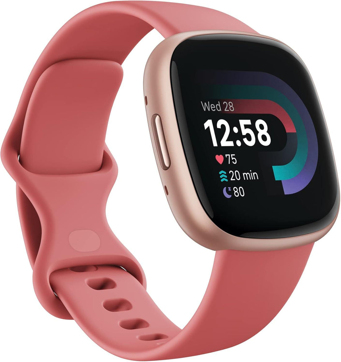 Google Fitbit Versa 4 - Fitness Smartwatch - Pink Sand / Copper Rose | Fitness Smartwatch with Daily Readiness, GPS, 24/7 Heart Rate, 40+ Exercise Modes, Sleep Tracking and More, One Size