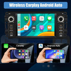 Car Stereo for Jeep Wrangler JK Compass Patriot/Chrysler/Dodge RAM Charger, 7 inch Touch Screen [2GB+32GB] Android 13 Radio with Wireless CarPlay Andriod Auto with Reverse Camera