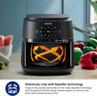 Philips 2000 Series Airfryer, RapidAir Technology, 13-in-1 Ways to Cook, 4.2L Capacity, Healthier Meals Up to 90% Less Fat, Easy to Clean, Dishwasher Safe, Touchscreen Control, HomeID App (NA220/00)