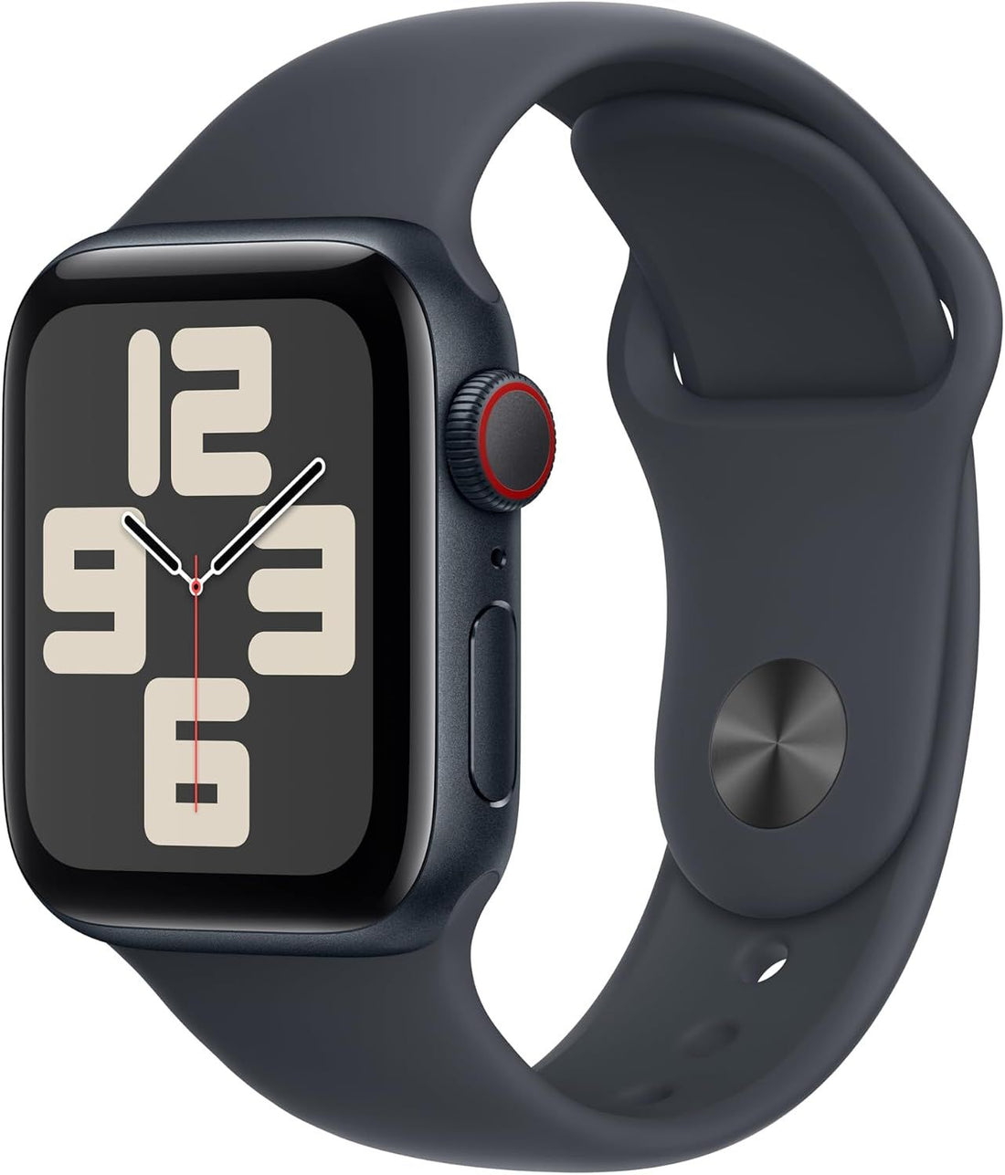 Apple Watch SE (2nd Gen) [GPS + Cellular 40mm] Smartwatch with Midnight Aluminum Case with Midnight Sport Band S/M. Fitness and Sleep Trackers, Crash Detection, Heart Rate Monitor, Retina Display
