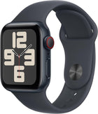 Apple Watch SE (2nd Gen) [GPS + Cellular 40mm] Smartwatch with Midnight Aluminum Case with Midnight Sport Band S/M. Fitness and Sleep Trackers, Crash Detection, Heart Rate Monitor, Retina Display